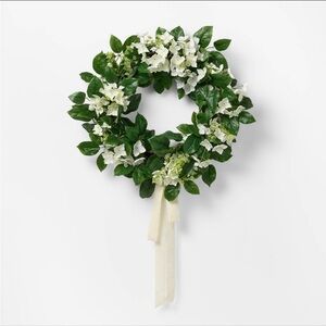 Artificial Hydrangea Wreath from Threshold™ designed with Studio McGee